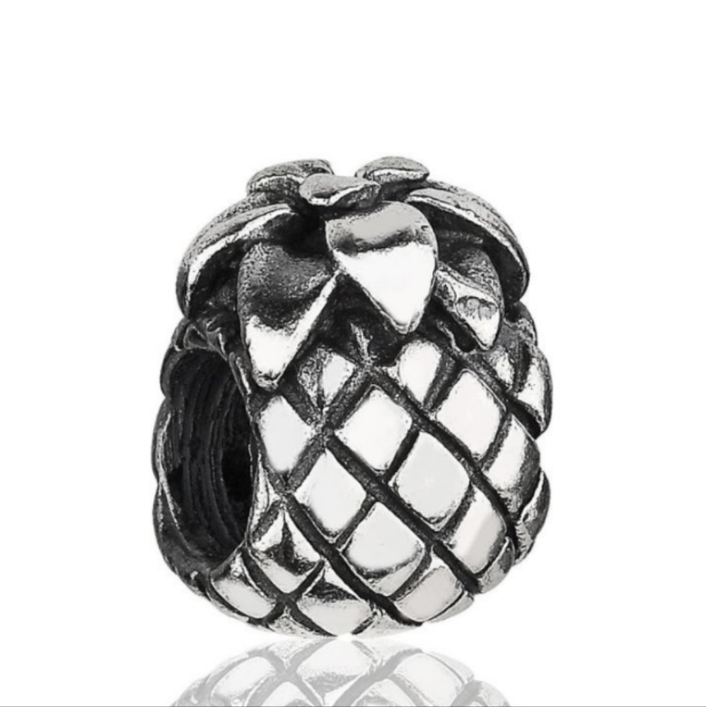 Pandora Sterling Silver Pineapple Charm Retired View 4